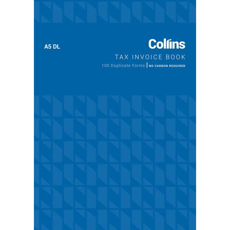 Collins Tax Invoice A5DL No Carbon Required - Cafe Supply