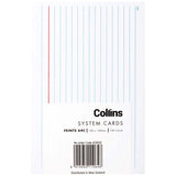 Collins System Card Feints 64C 150x100mm Pack 100 - Cafe Supply