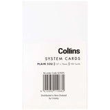 Collins System Card Plain 53U 127x76mm Pack 100 - Cafe Supply