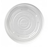 430-950ML / 12-32OZ BIOBOWL PLA WHITE LID - Cafe Supply