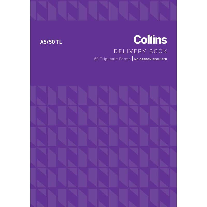 Collins Goods Delivery A5/50TL Triplicate No Carbon Required - Cafe Supply