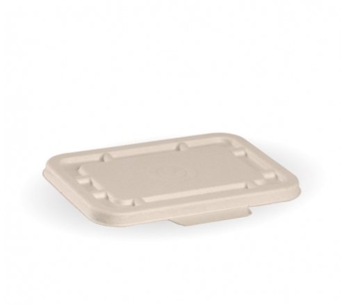 500 & 600ML NATURAL BIOCANE TAKEAWAY BASE LID - Cafe Supply