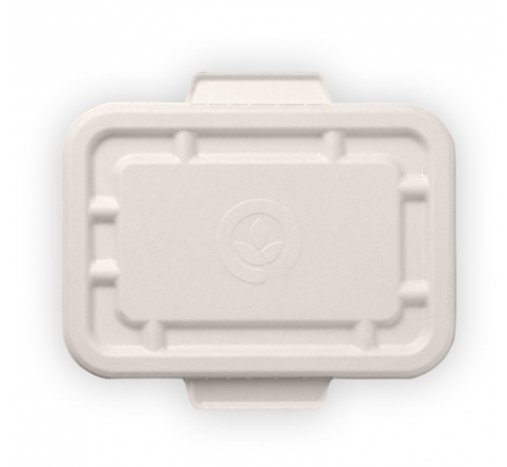 500 & 600ML WHITE BIOCANE TAKEAWAY BASE LID - Cafe Supply