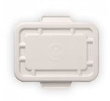 500 & 600ML WHITE BIOCANE TAKEAWAY BASE LID - Cafe Supply