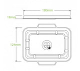 500 & 600ML WHITE BIOCANE TAKEAWAY BASE LID - Cafe Supply