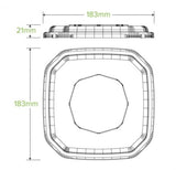 500 & 750ML RPET OCTA TAKEAWAY LID - Cafe Supply