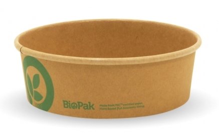 500ML SMALL KRAFT BIOBOWL - Cafe Supply