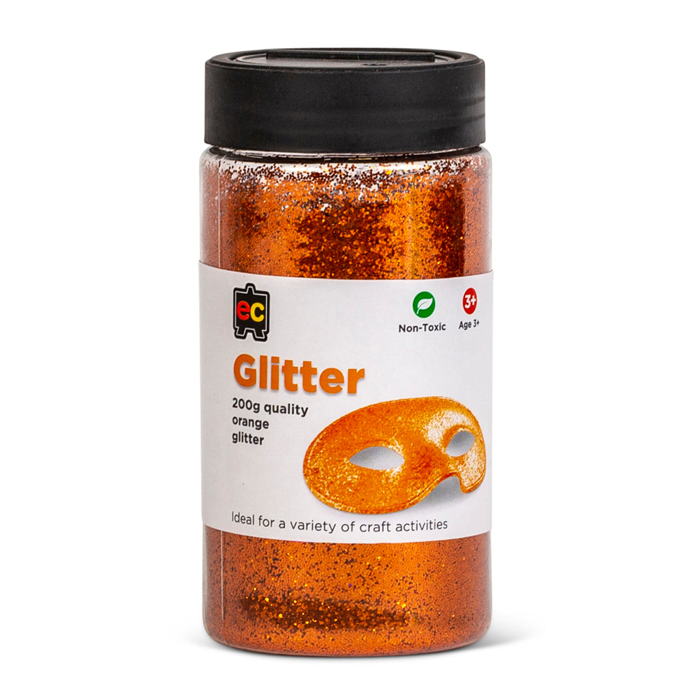 EC Glitter Orange 200gm - Cafe Supply