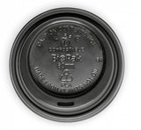 6-12OZ (80MM DIA) PLA BLACK SMALL LID - Cafe Supply