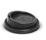 6-12OZ (80MM DIA) PLA BLACK SMALL LID - Cafe Supply