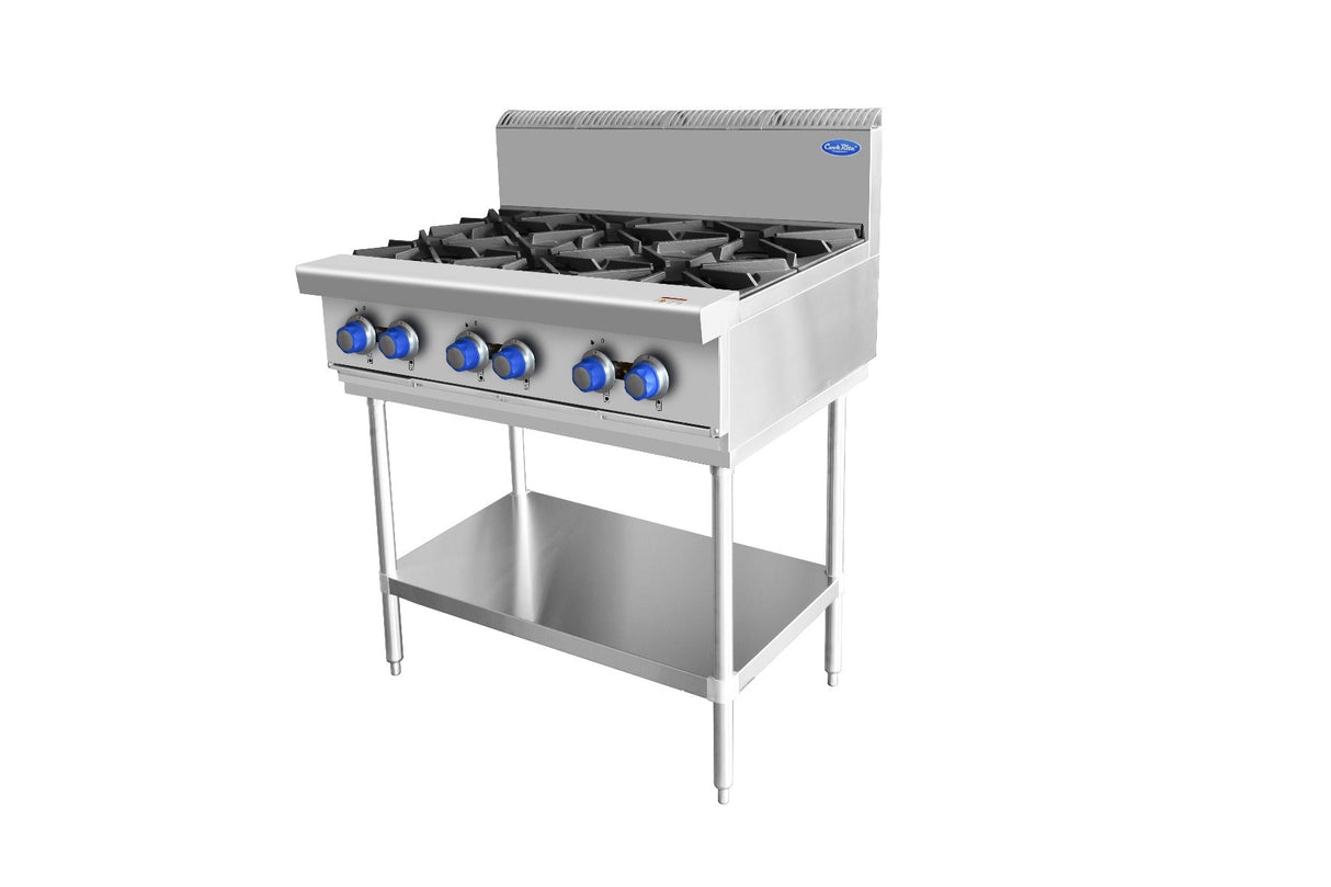 6 BURNER COOK TOP LPG AT80G6B-F-LPG - Cafe Supply