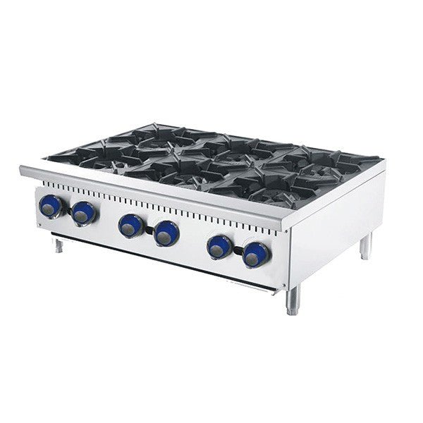 6 BURNER COOK TOPS W910 X D700 X H333 | COOKRITE 1 ATHP-36-6-LPG - Cafe Supply