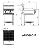 600 MM RADIANT CHAR GRILLS LPG AT80G6C-F-LPG - Cafe Supply