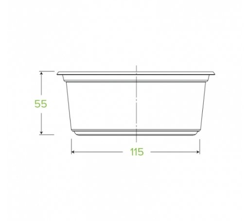 600ML CLEAR WIDE BIOBOWL - Cafe Supply