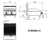 600MM CHAR GRILL LPG AT80G6C-C-LPG - Cafe Supply