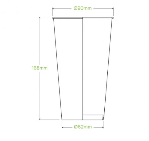 650ML/22OZ COLD PAPER BIOCUP - Cafe Supply