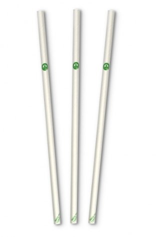 6MM WHITE REGULAR STRAWS - 50PK - Cafe Supply