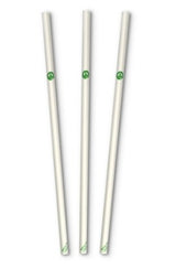 6MM WHITE REGULAR STRAWS - 50PK - Cafe Supply