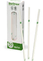 6MM WHITE REGULAR STRAWS - 50PK - Cafe Supply