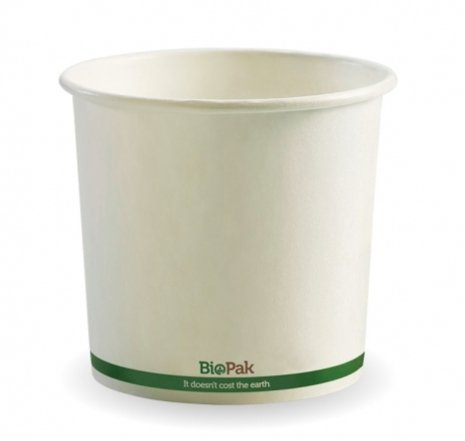 740ML / 24OZ WHITE BIOBOWL - Cafe Supply