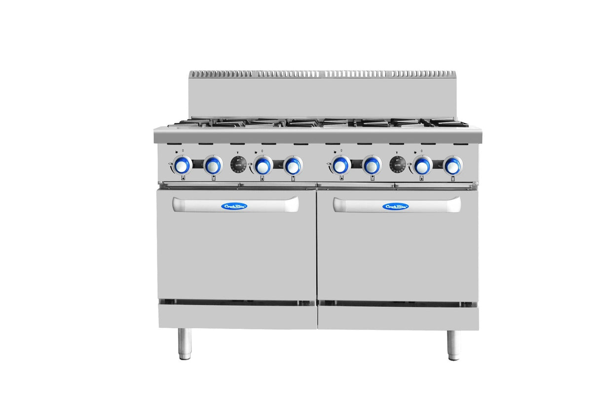 8 BURNERS WITH OVEN LPG AT80G8B-O-LPG - Cafe Supply