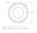 840 & 1,080ML / 24 & 32OZ CLEAR SALAD BIOBOWL LID - Cafe Supply