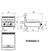 900 MM HOTPLATE LPG AT80G9G-C-LPG - Cafe Supply