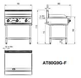 900MM HOTPLATE NG AT80G9G-F-NG - Cafe Supply