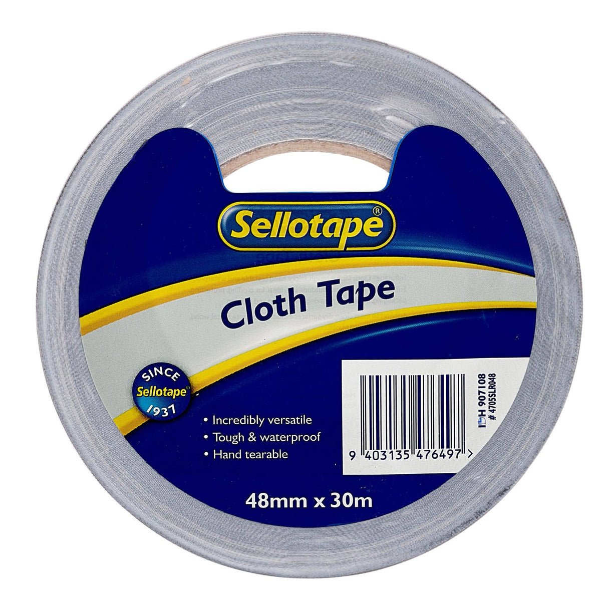 Sellotape 4705S Cloth Silver 48mmx30m - Cafe Supply