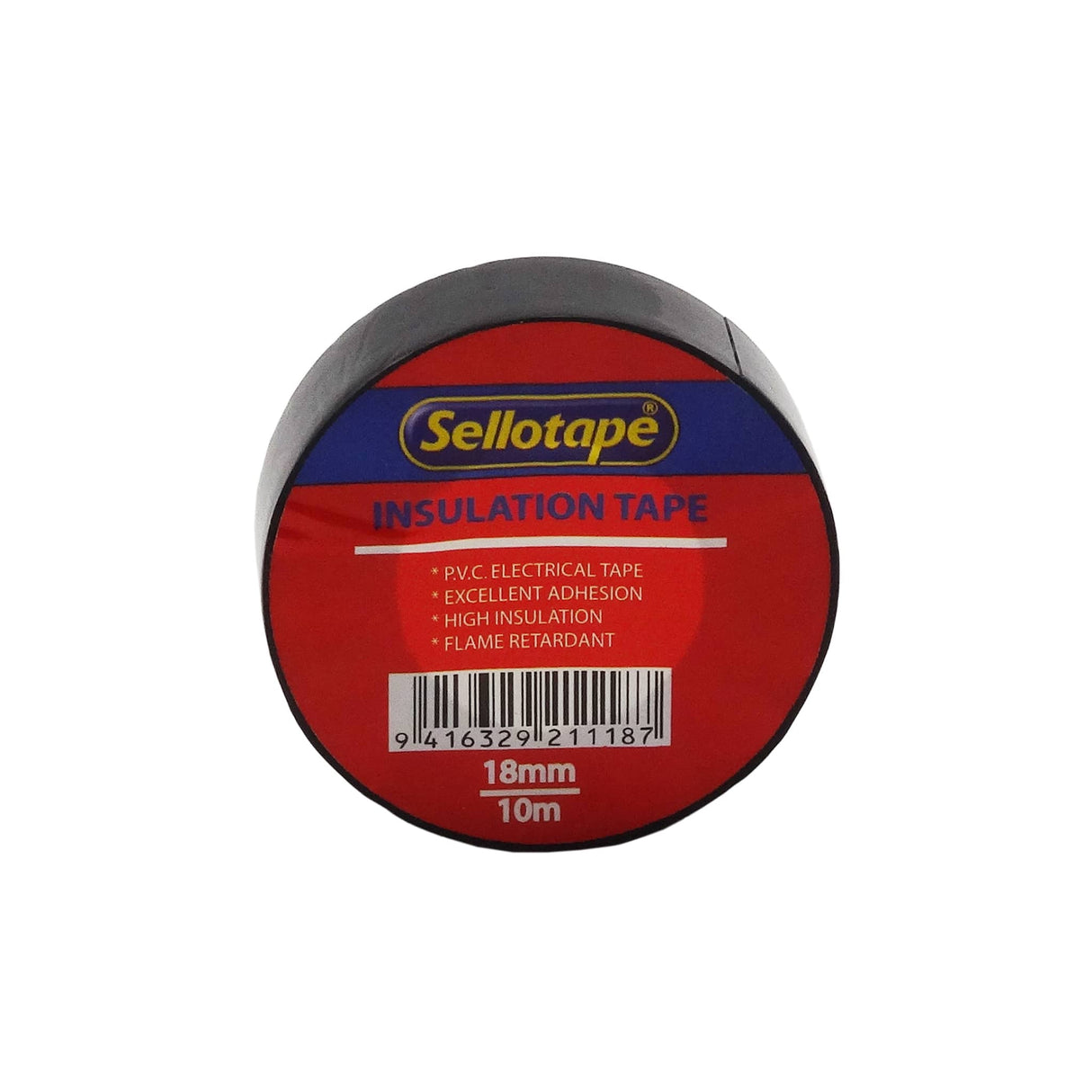 Sellotape 1711B Insulation Black 18mmx10m - Cafe Supply