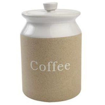 Stone White Coffee Jar - Cafe Supply