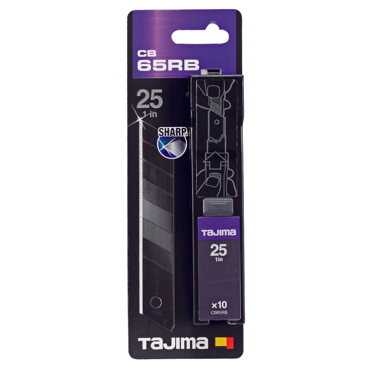 Tajima Blades CB65RB 10/Pkt RAZAR BLACK - Cafe Supply