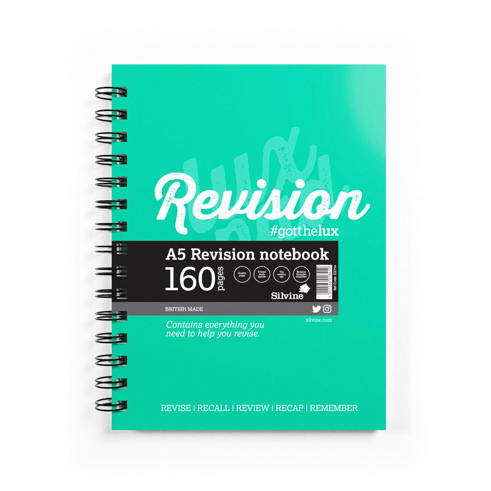 Luxpad Revision Notebook A5 160 Pages Wiro Bound - Cafe Supply