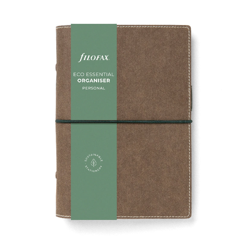 Filofax Eco Essential Personal Organiser Dark Walnut - Cafe Supply