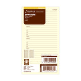 Filofax Personal Name/Address/Phone Refill - Cafe Supply