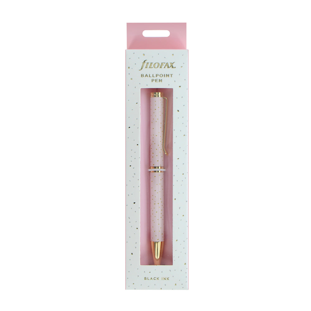 Filofax Confetti Ballpoint Pen Rose Quartz - Cafe Supply