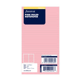 Filofax Personal Pink Lined Notepaper Refill 30 Sheets - Cafe Supply