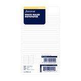 Filofax Personal White Lined Notepaper Refill 30 Sheets - Cafe Supply