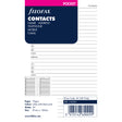 Filofax Pocket Name/Address/Phone Refill - Cafe Supply