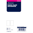 Filofax Pocket White Plain Notepaper Refill - Cafe Supply