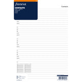 Filofax A4 Name/Address/Phone Refill - Cafe Supply