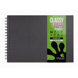 Artgecko Classy Sketchbook A4 Landscape 80 Pages 40 Sheets 150gsm White Paper - Cafe Supply