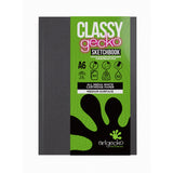 Artgecko Classy Sketchbook Casebound A6 92 Pages 46 Sheets 150gsm White Paper - Cafe Supply