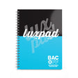 Luxpad Anti-Bacterial Notebook A4+ Lined With Margin Wiro Bound 200 Pages Assorted Colours - Cafe Supply