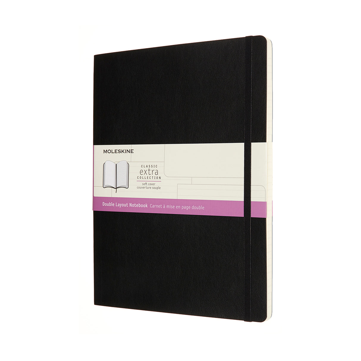 Moleskine Notebook Black XL Extra Ruled +Plain Soft Cover - Cafe Supply