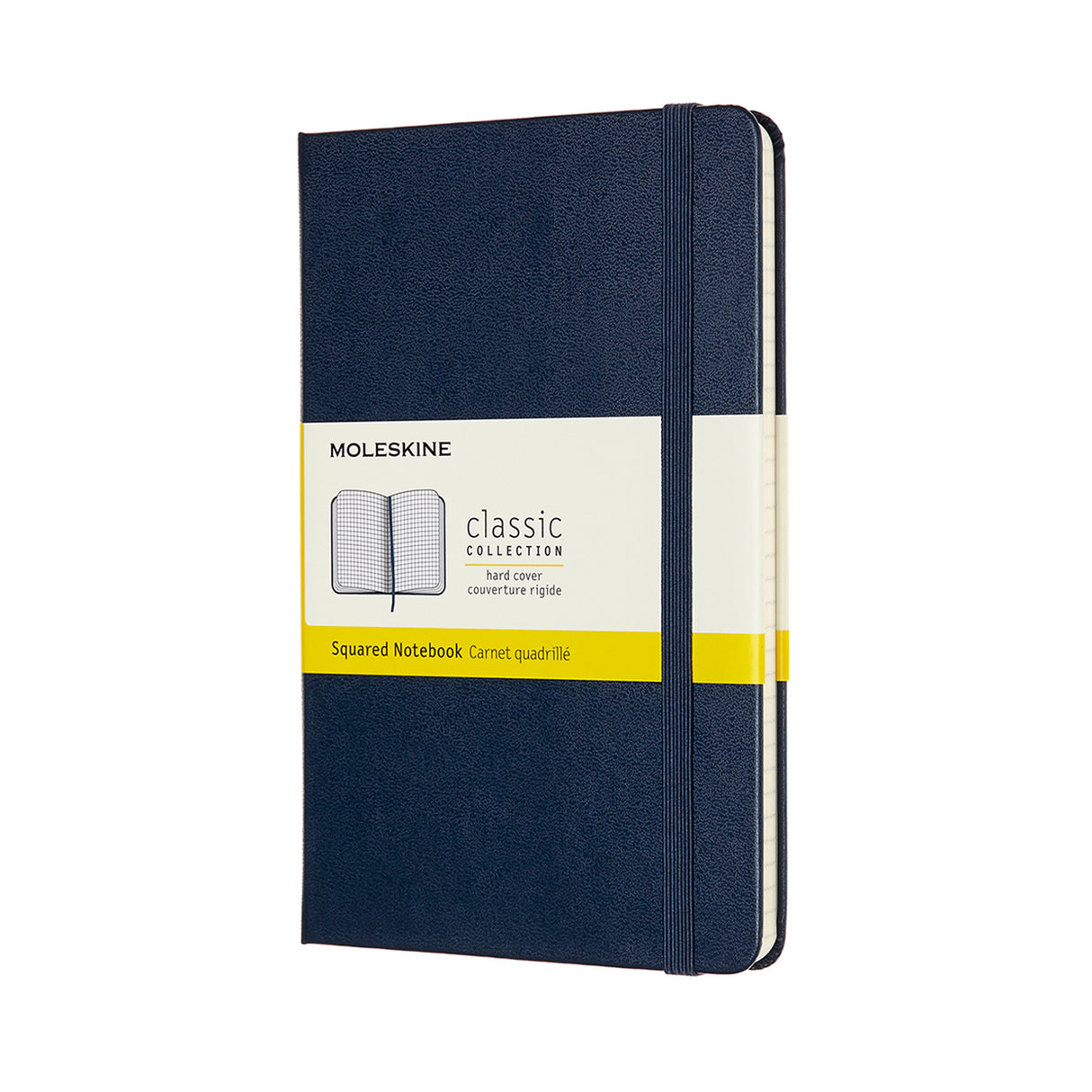 Moleskine Notebook Medium Sapphire Blue Hard Cover Square - Cafe Supply