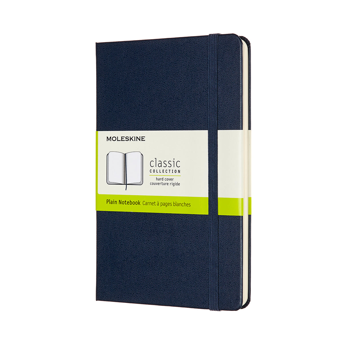 Moleskine Notebook Medium Plain Sapphire Blue Hard - Cafe Supply