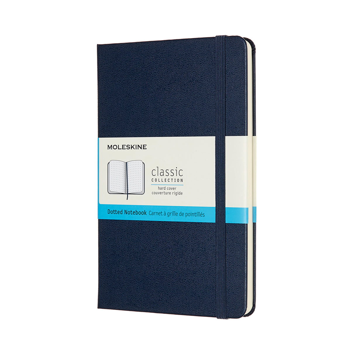 Moleskine Notebook Medium Dot Sapphire Blue Hard - Cafe Supply