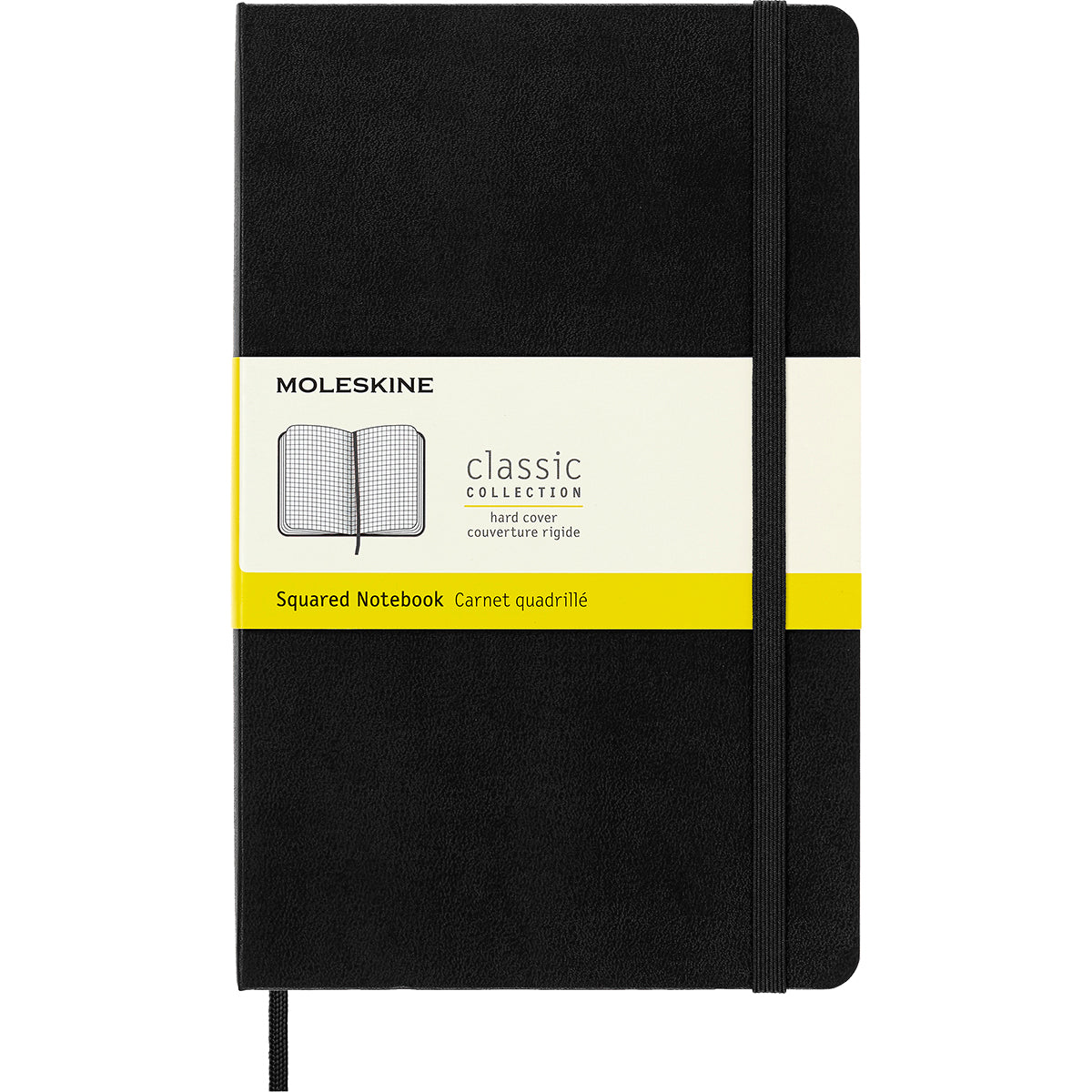 Moleskine Notebook Large Black Hard Cover Square - Cafe Supply