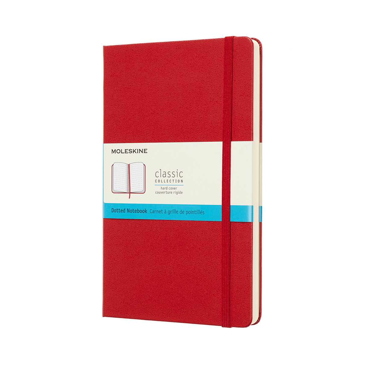 Moleskine Notebook Large Dot Scarlet Red Hard - Cafe Supply